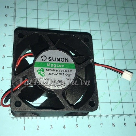 MF60252V1-000U-A99 Quạt tản nhiệt 24V 2.04W 60x60x25mm SUNON 2 dây đầu cắm A1