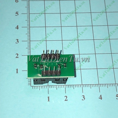 MSOP8-DIP8 Đế chuyển đổi MSOP8 sang DIP8, Adapter MSOP8 to DIP8, đế kẹp IC MSOP8 sang DIP8, đế kẹp chip MSOP8 sang DIP8, MSOP-8 3x3mm pin 0.65mm
