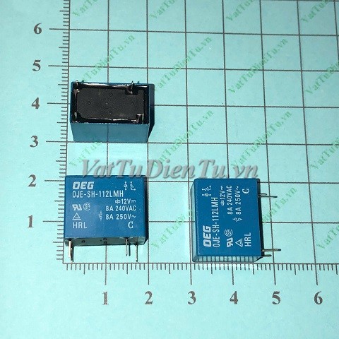 OJE-SH-124LMH-12V Relay 12V 4 chân 8A