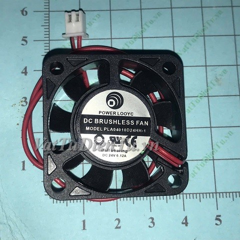 PLA04010D24HH-1 Quạt tản nhiệt 24V 0.12A 40x40x10mm POWER LOOYC 2 dây đầu cắm A1