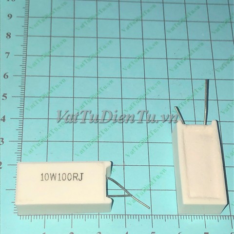 RX27-10W100R Điện trở 100R 10W 100R 5%, điện trở sứ hình chữ nhật dọc