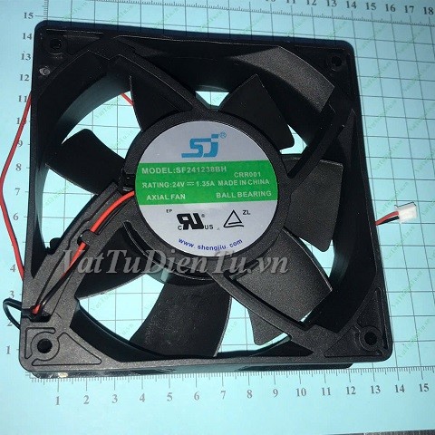 SF241238BH Quạt tản nhiệt 24V 1.35A 120x120x38mm SJ 2 dây đầu cắm A1