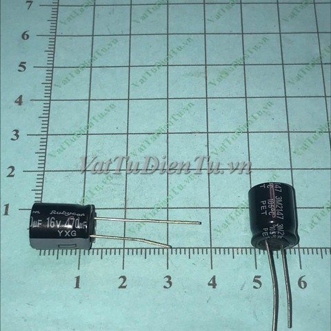 Tụ hóa 470uF 16V 470uF16V470uF 10X12.5MM Rubycon