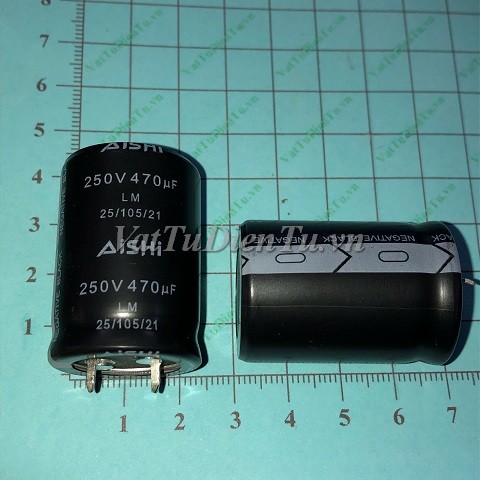 Tụ hóa 470uF 250V 470uF250V470UF 25X35MM