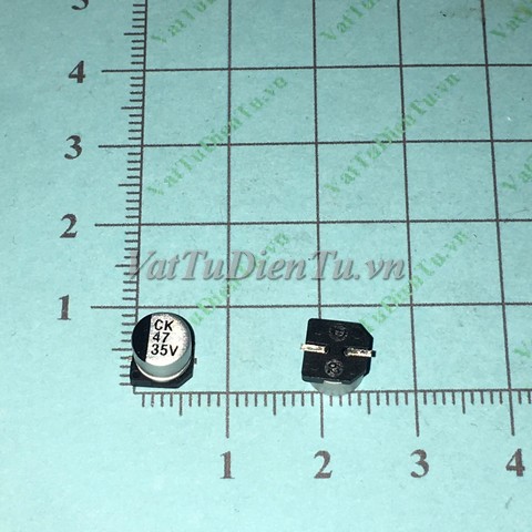 Tụ nhôm dán 47uF 35V 47uF35V47UF 6.3x5.4mm