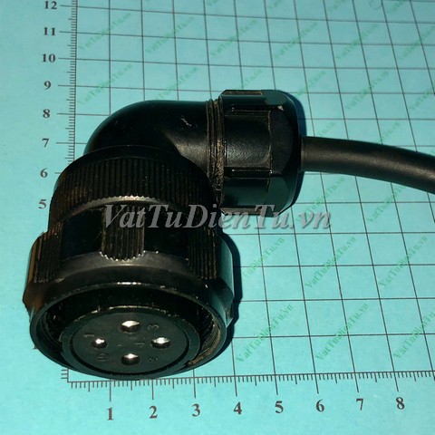 YD32K4TSL Phích cắm 4 chân cong PLUG 4Pin đầu cắm servo motor 4Pin (HTM)