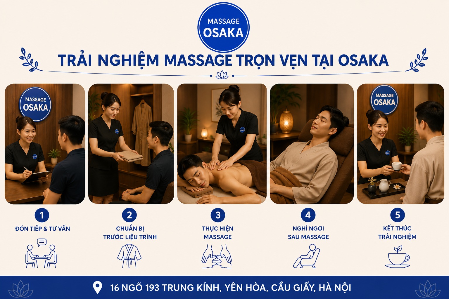 Quy Trình Phục Vụ Chuyên Nghiệp Tại Massage nuru OSAKA