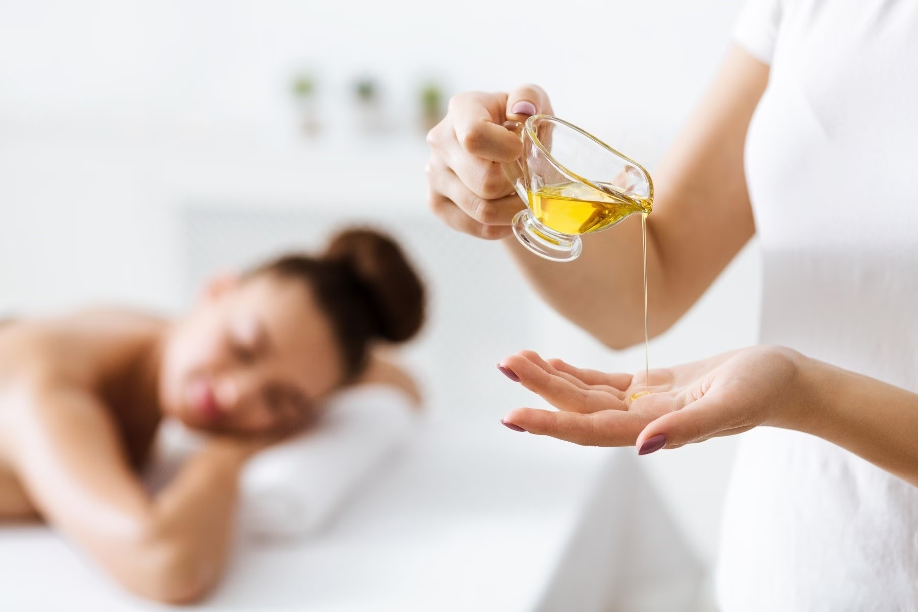 Kết hợp tinh dầu thư giãn