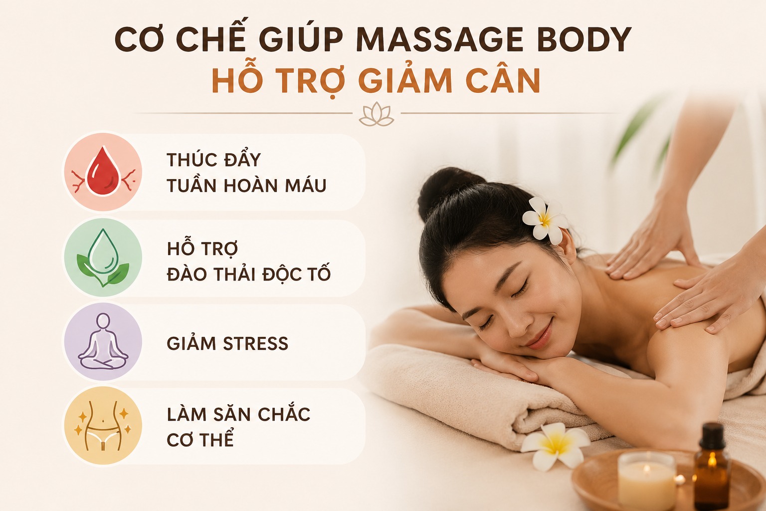 Cơ chế giúp massage body hỗ trợ giảm cân
