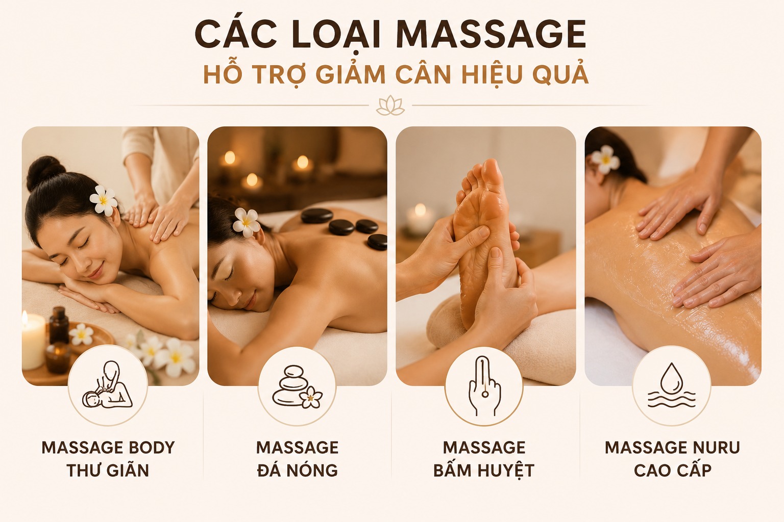 Những loại massage hỗ trợ giảm cân hiệu quả