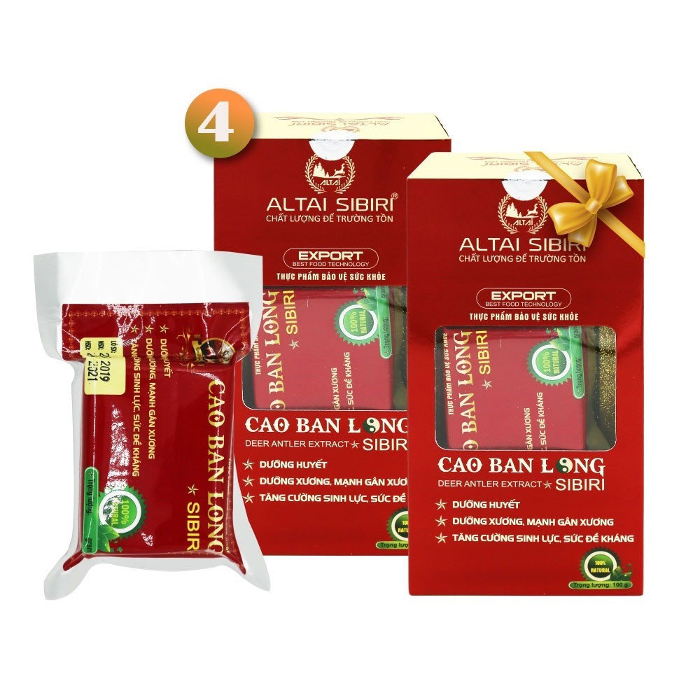 Cao Ban Long Sibiri hộp 100g - hỗ trợ giảm đau nhức xương khớp