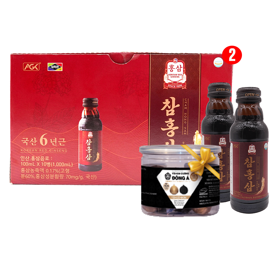 Nước hồng sâm (CHAM HONG SAM) Hộp/10 chai