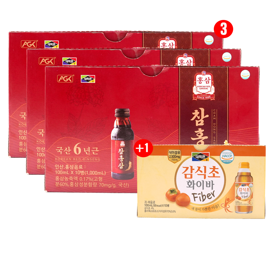 Nước hồng sâm (CHAM HONG SAM) Hộp/10 chai quà tặng giá trị