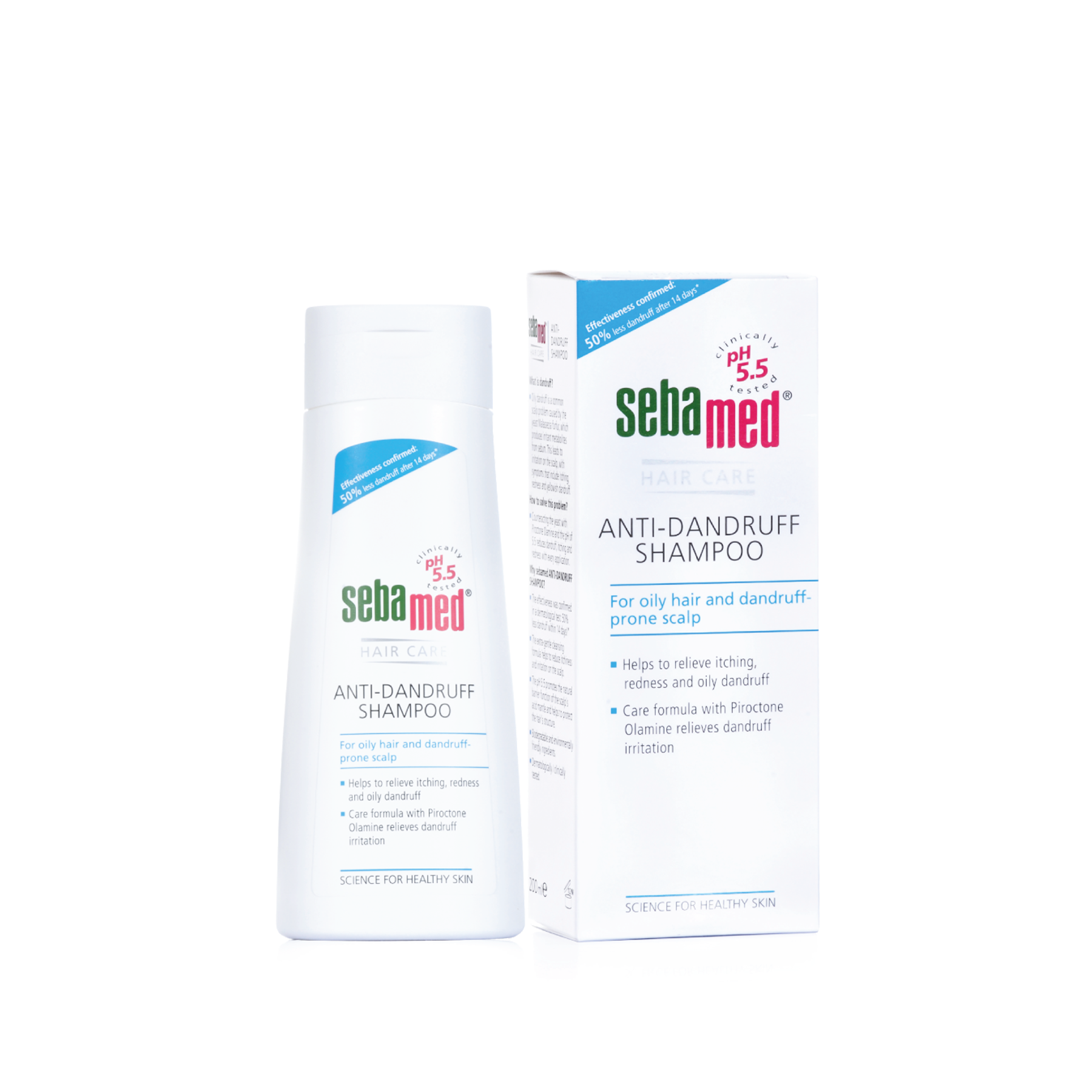 Dầu gội giúp làm sạch vảy gàu Sebamed pH5.5 200ml