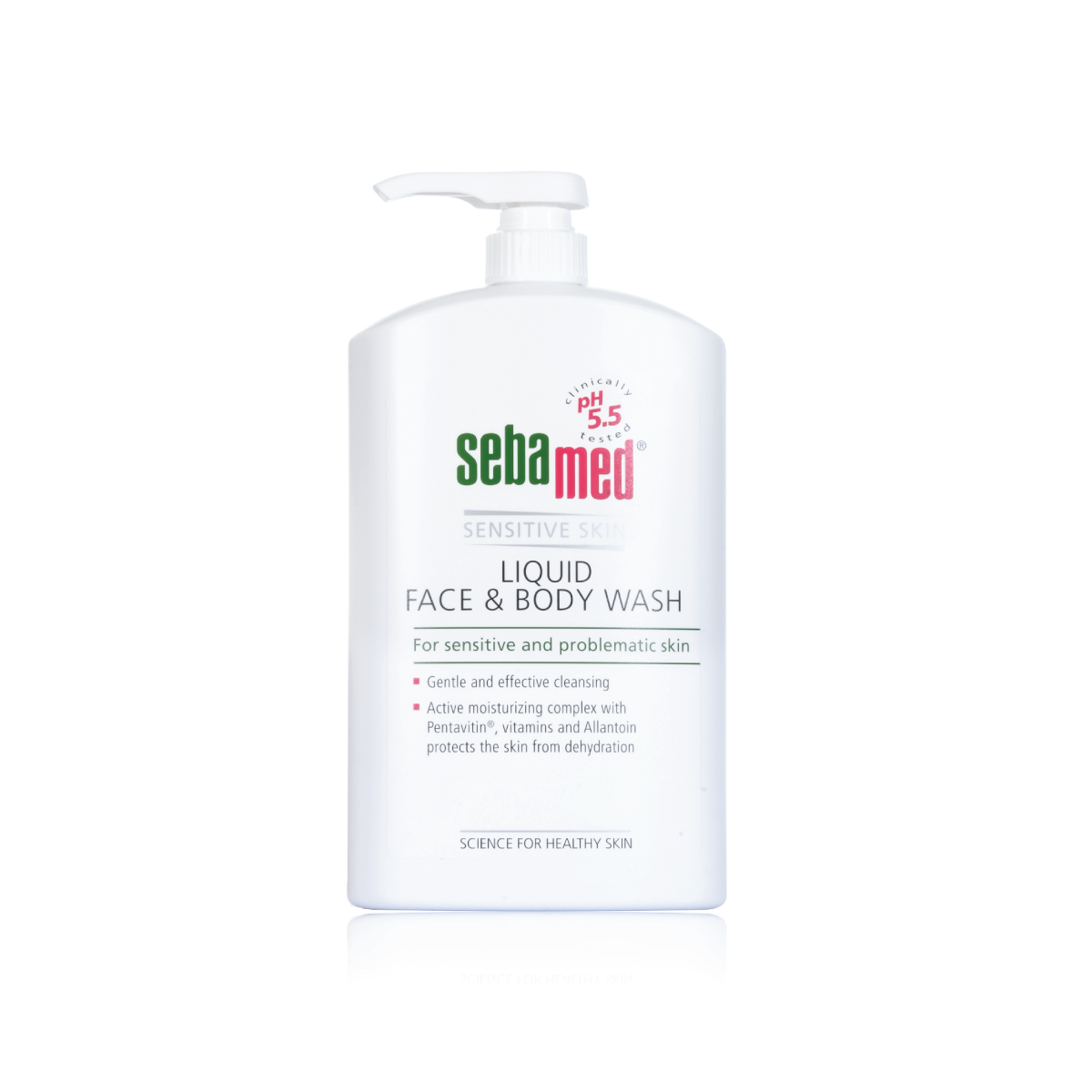 Sữa rửa mặt và tắm toàn thân cho da nhạy cảm Sebamed pH5.5 (1000ml)