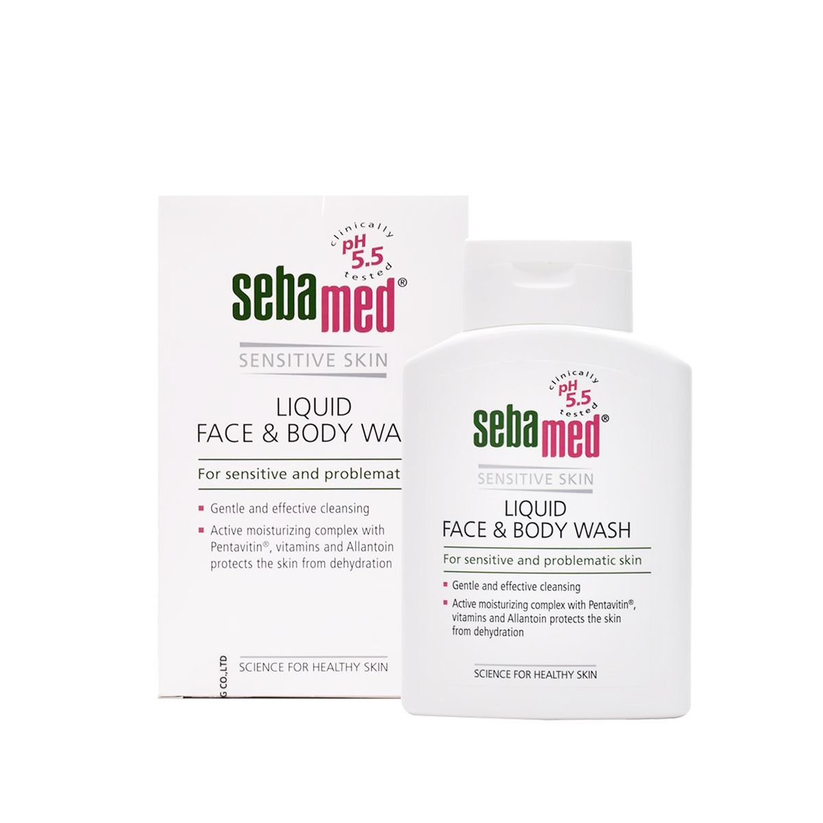 Sữa rửa mặt và tắm toàn thân cho da nhạy cảm Sebamed pH5.5 (200ml)