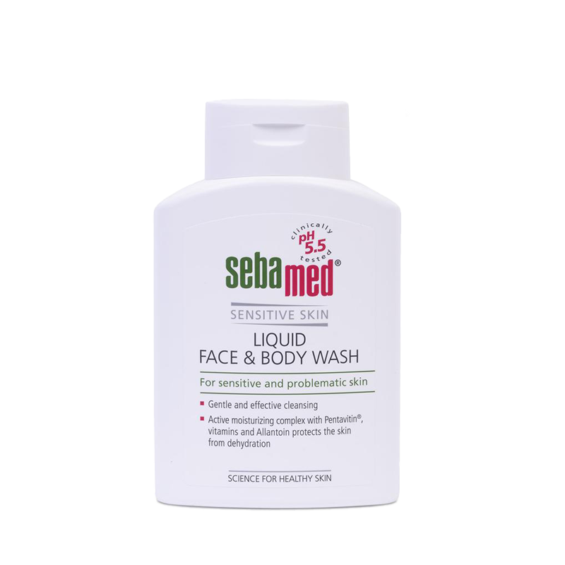Sữa rửa mặt và tắm toàn thân cho da nhạy cảm Sebamed pH5.5 (200ml)