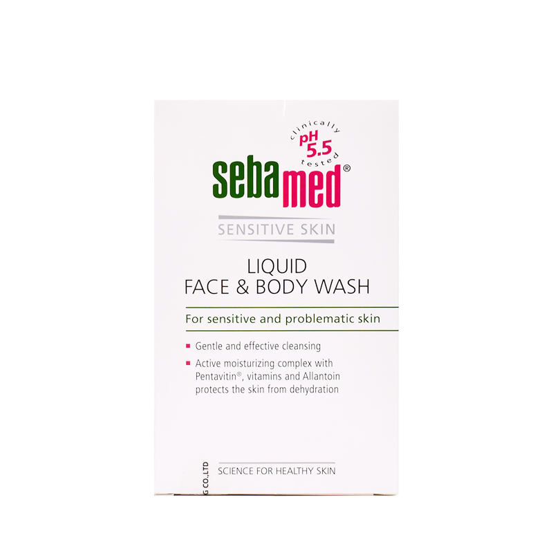 Sữa rửa mặt và tắm toàn thân cho da nhạy cảm Sebamed pH5.5 (200ml)