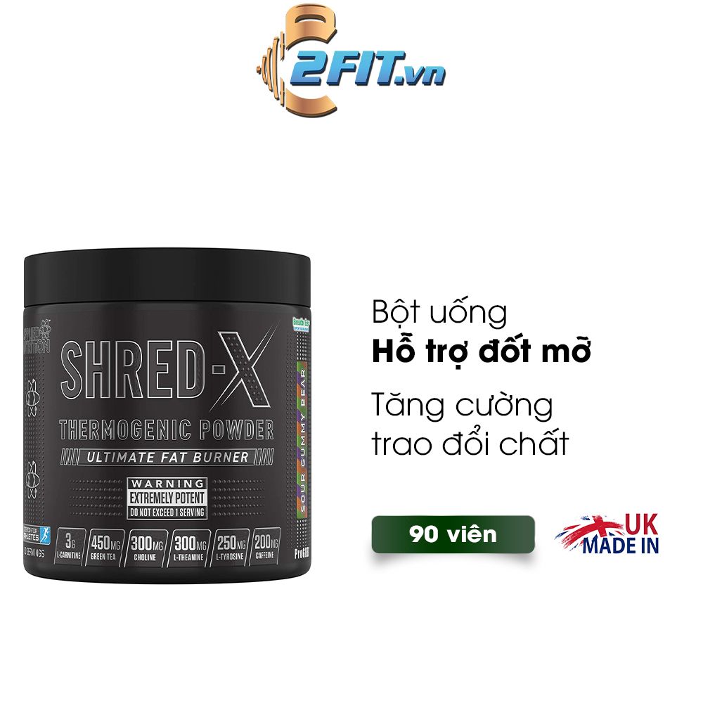 Viên đốt mỡ Applied Nutrition Fat Burner Shred X