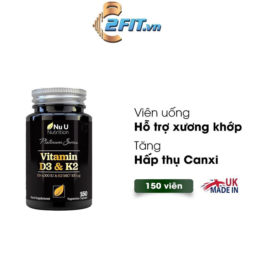 Nu U Nutrition VITAMIN D3&K2 150 Viên