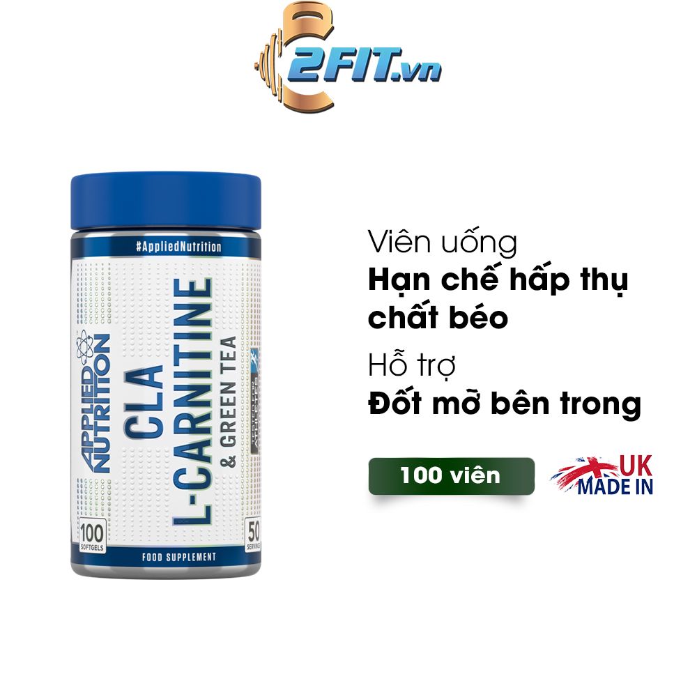 Applied Nutrition CLA L Carnitine Green Tea 100 Viên