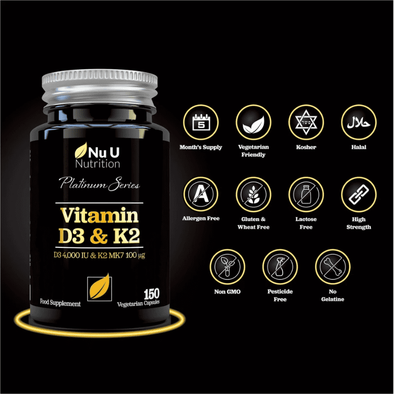 Nu U Nutrition VITAMIN D3&K2 150 Viên