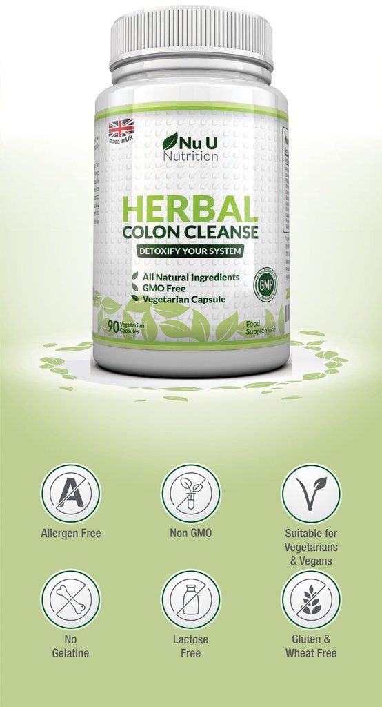 Nu U Nutrition Herbal Colon Cleanse 90 Viên