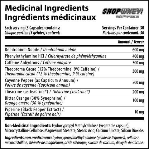 Nutrabolics Semtex Fat Burning 90 Viên