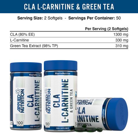 Applied Nutrition CLA L Carnitine Green Tea 100 Viên