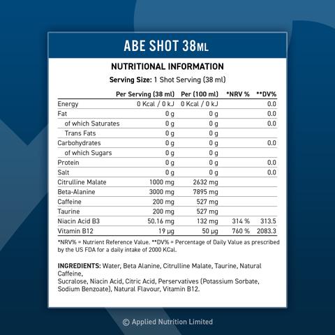 Applied Nutrition ABE Pre Workout Shot 38ML