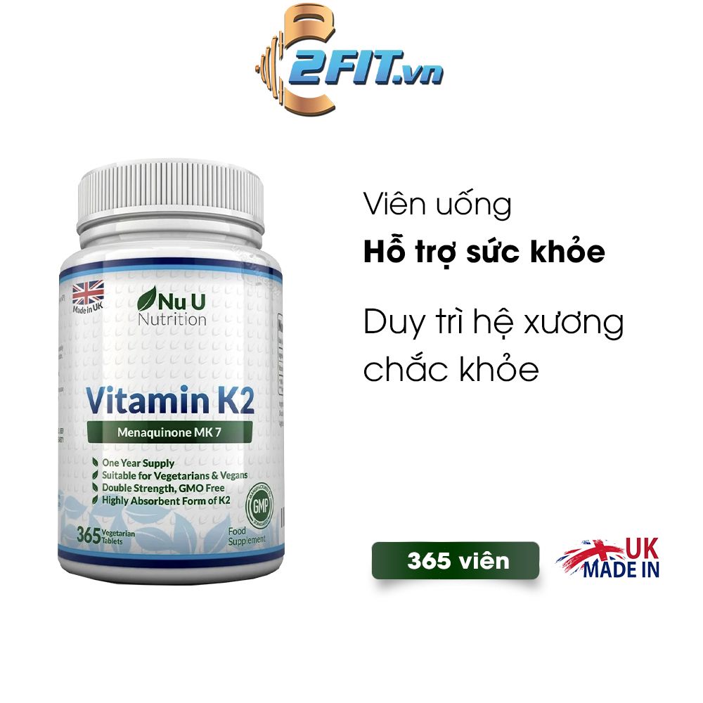 Nu U Nutrition Vitamin K2 MK7 365 Viên