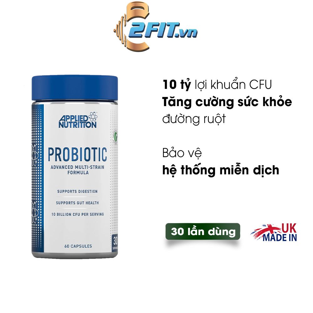 Applied Nutrition Lợi Khuẩn Probiotic 30 Lần Dùng