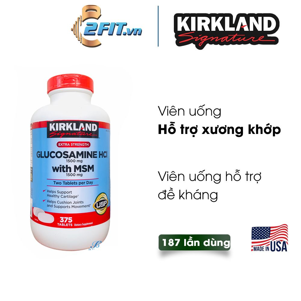 Kirkland Glucosamine HCL 375 viên