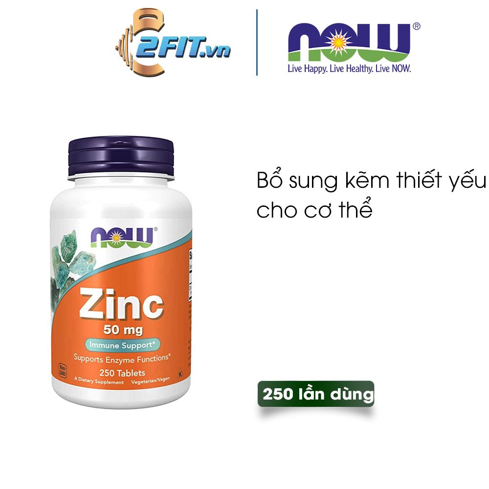 NOW ZINC GLUCONATE 50MG 250 VIÊN