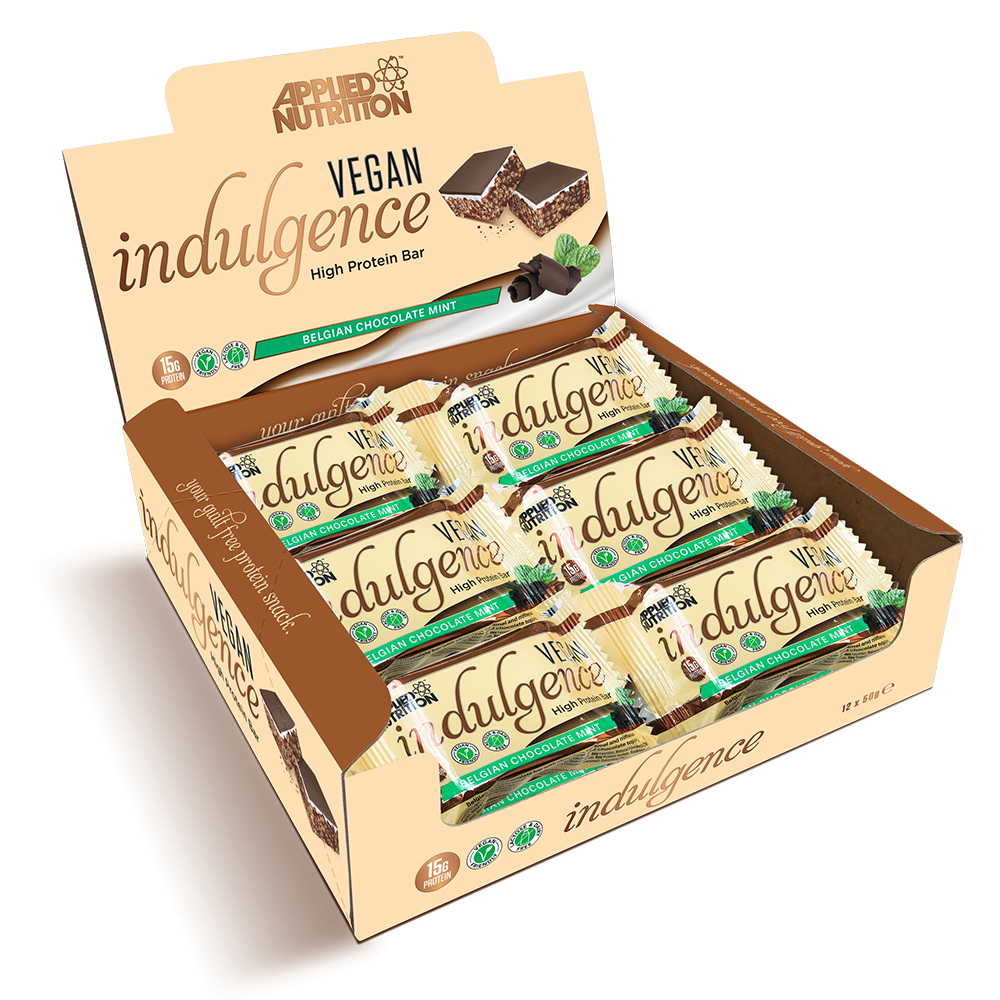 Applied Nutrition Bánh Ăn Kiêng Vegan Indulgence Protein Bar 50G (Hộp 12 thanh)