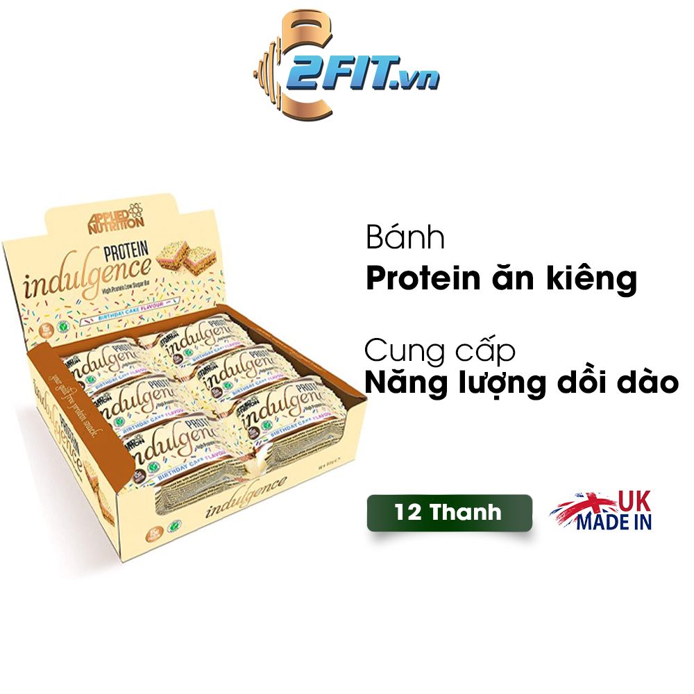 Applied Nutrition Bánh Ăn Kiêng Indulgence Protein Bar 50G (Hộp 12 thanh)