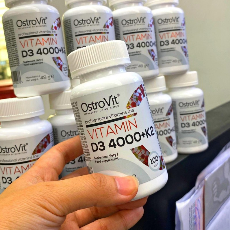 Ostrovit Vitamin D3 4000 + K2 100 viên