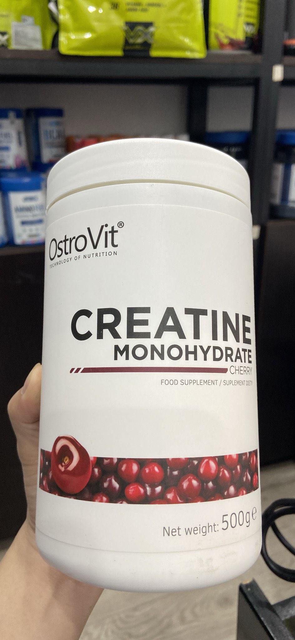 OstroVit Creatine Monohydrate, 500g (100 Servings)