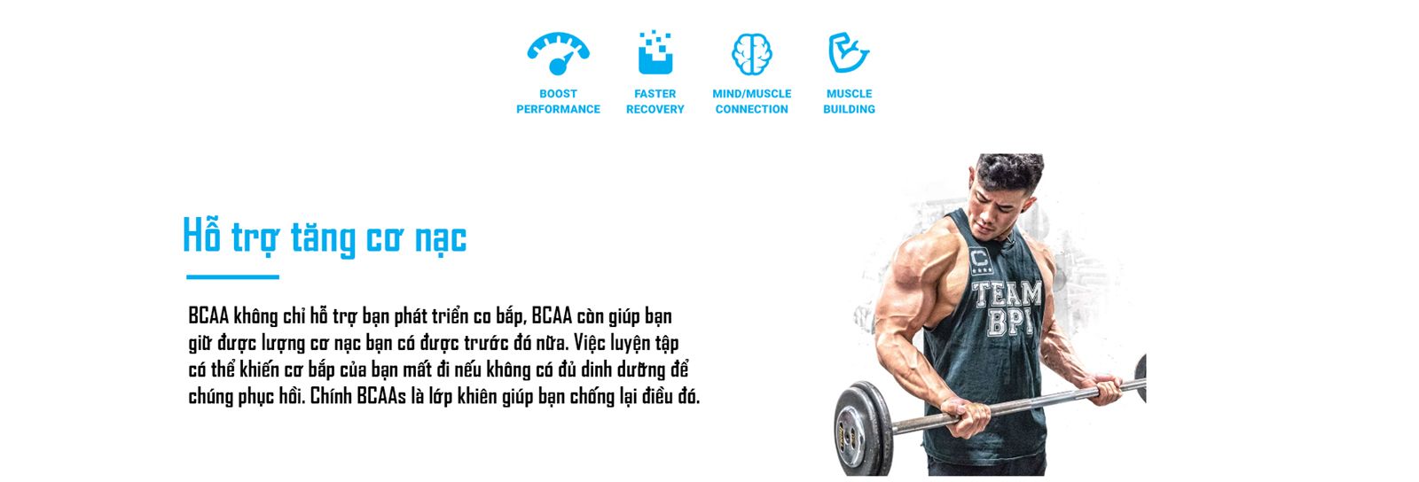 lọi ịch của best bcaa trong phát triển cơ bắp