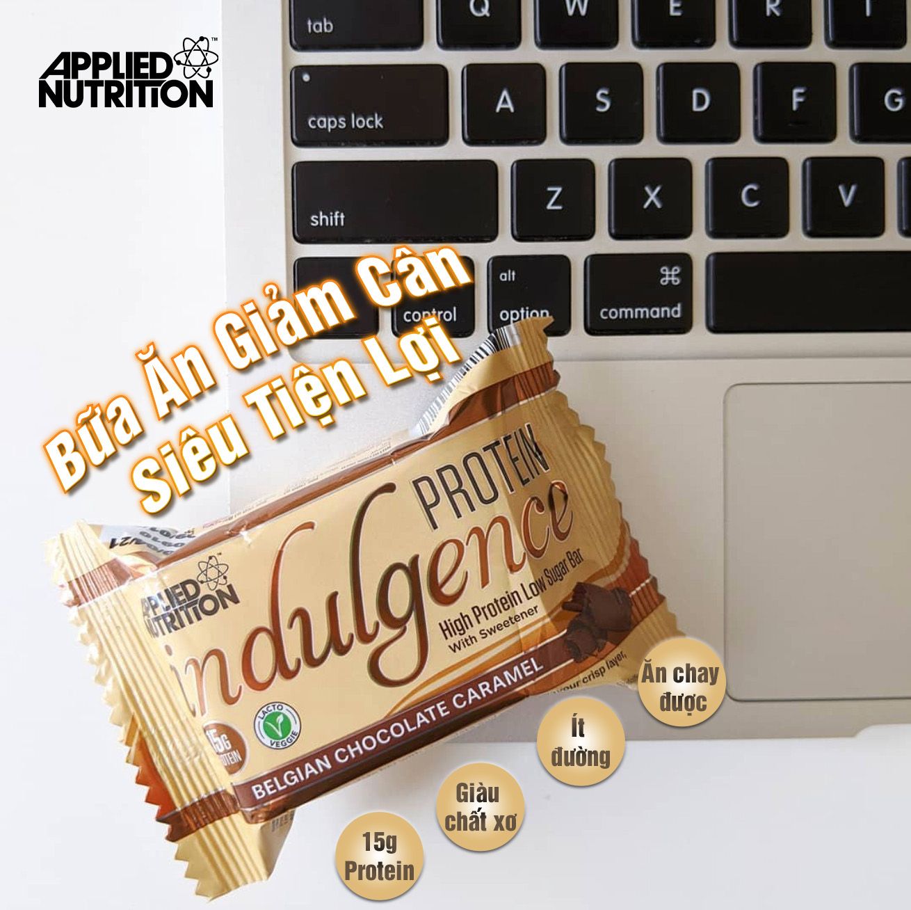 APPLIED NUTRITION BÁNH ĂN KIÊNG INDULGENCE PROTEIN BAR 50G