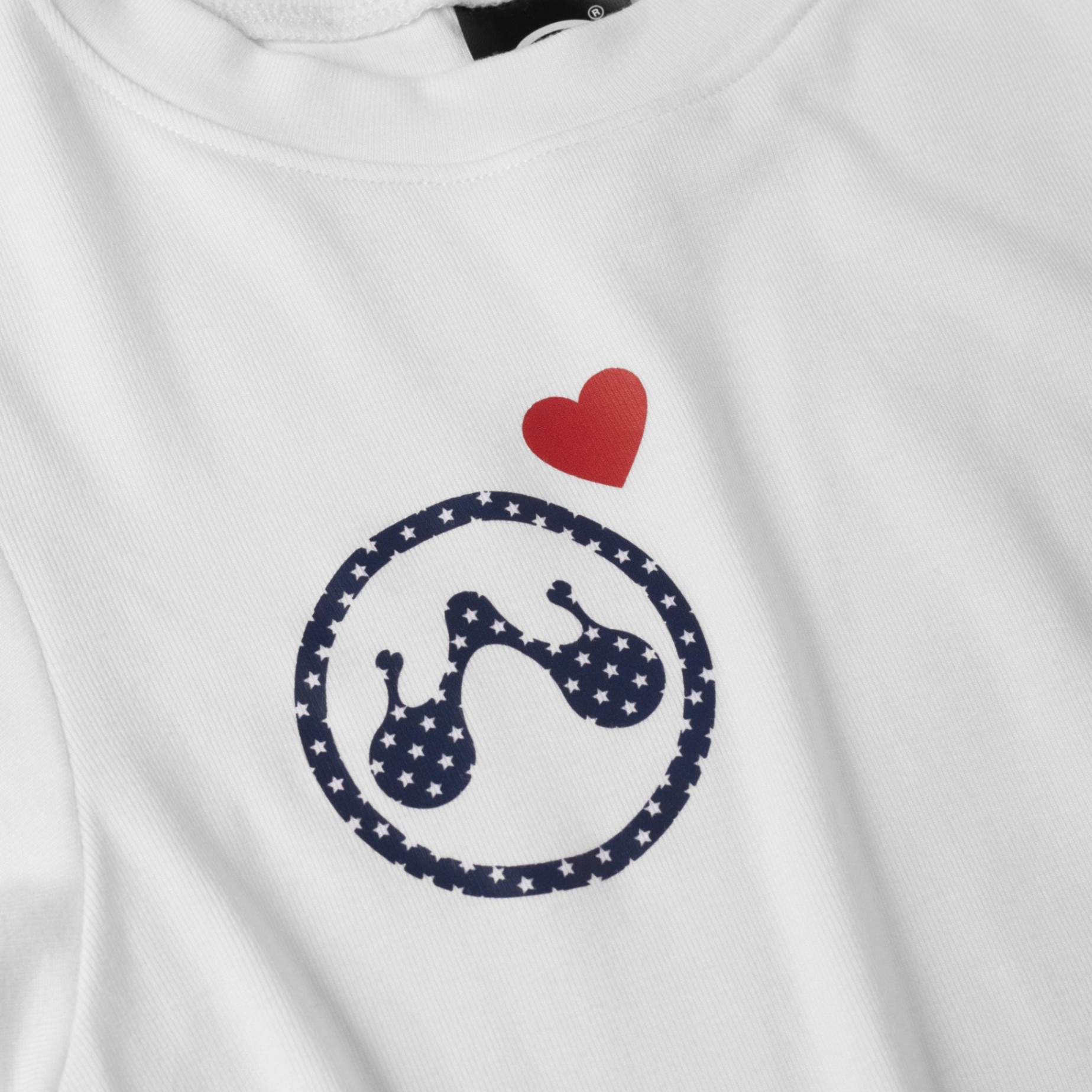 WHDC LITTLE LOVE FITTED BABYTEE IN WHITE