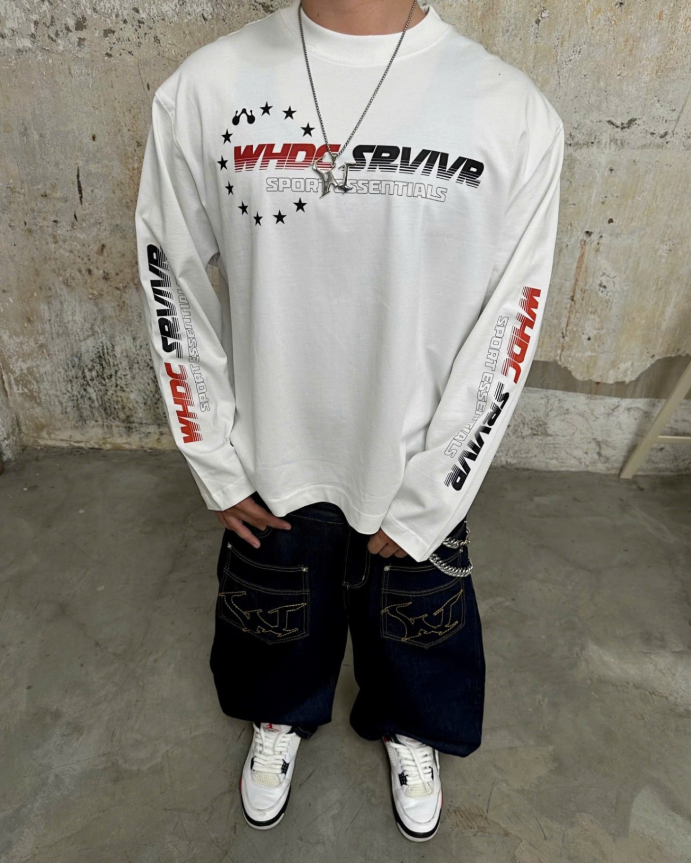 WHDC SRVIVR SPORT LONGSLEEVE IN WHITE
