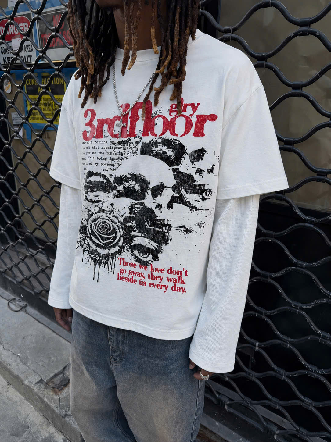 3FG VINTAGE QUOTES BOXY TEE