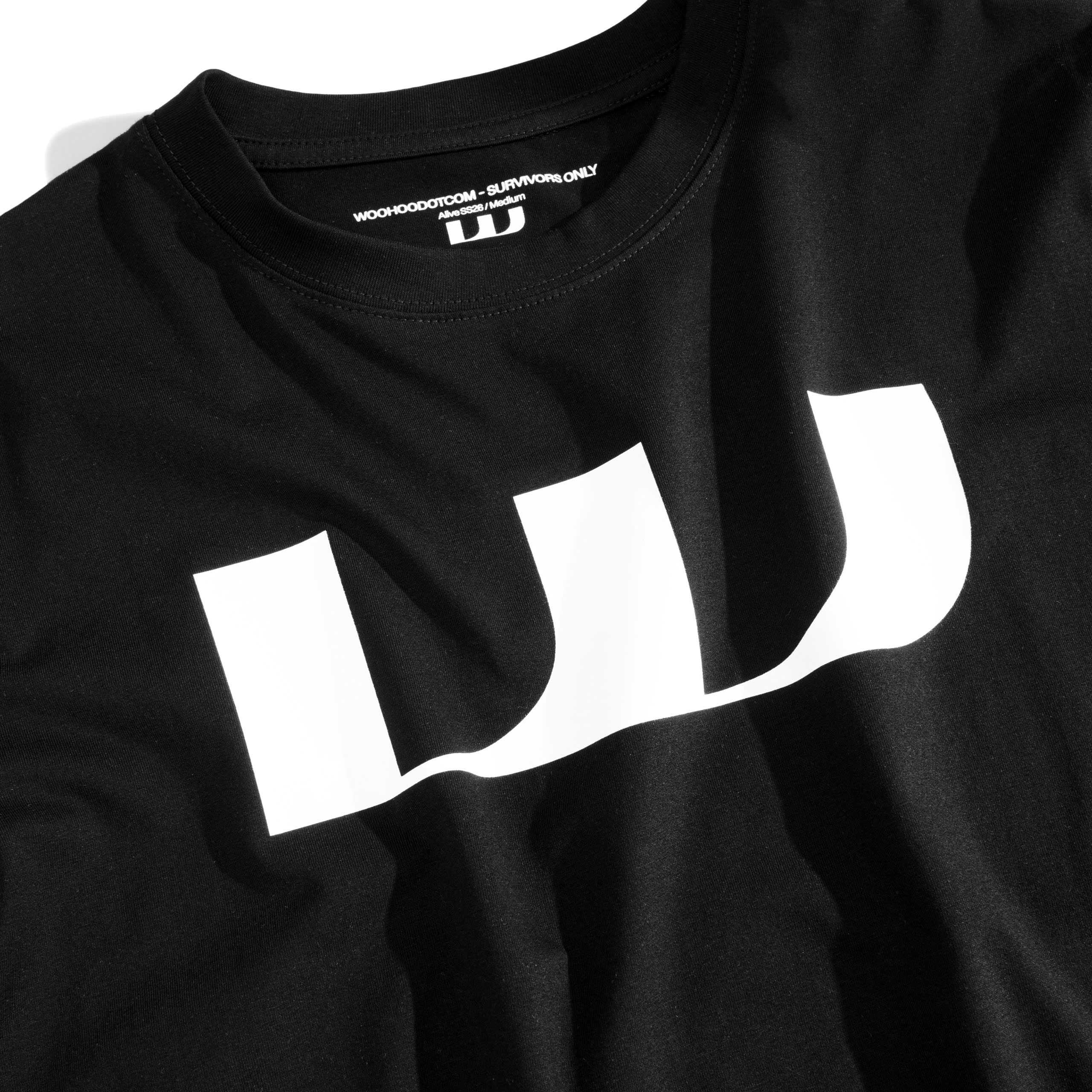 WHDC NEW ICONIC FITTED TEE IN WHITE / BLACK