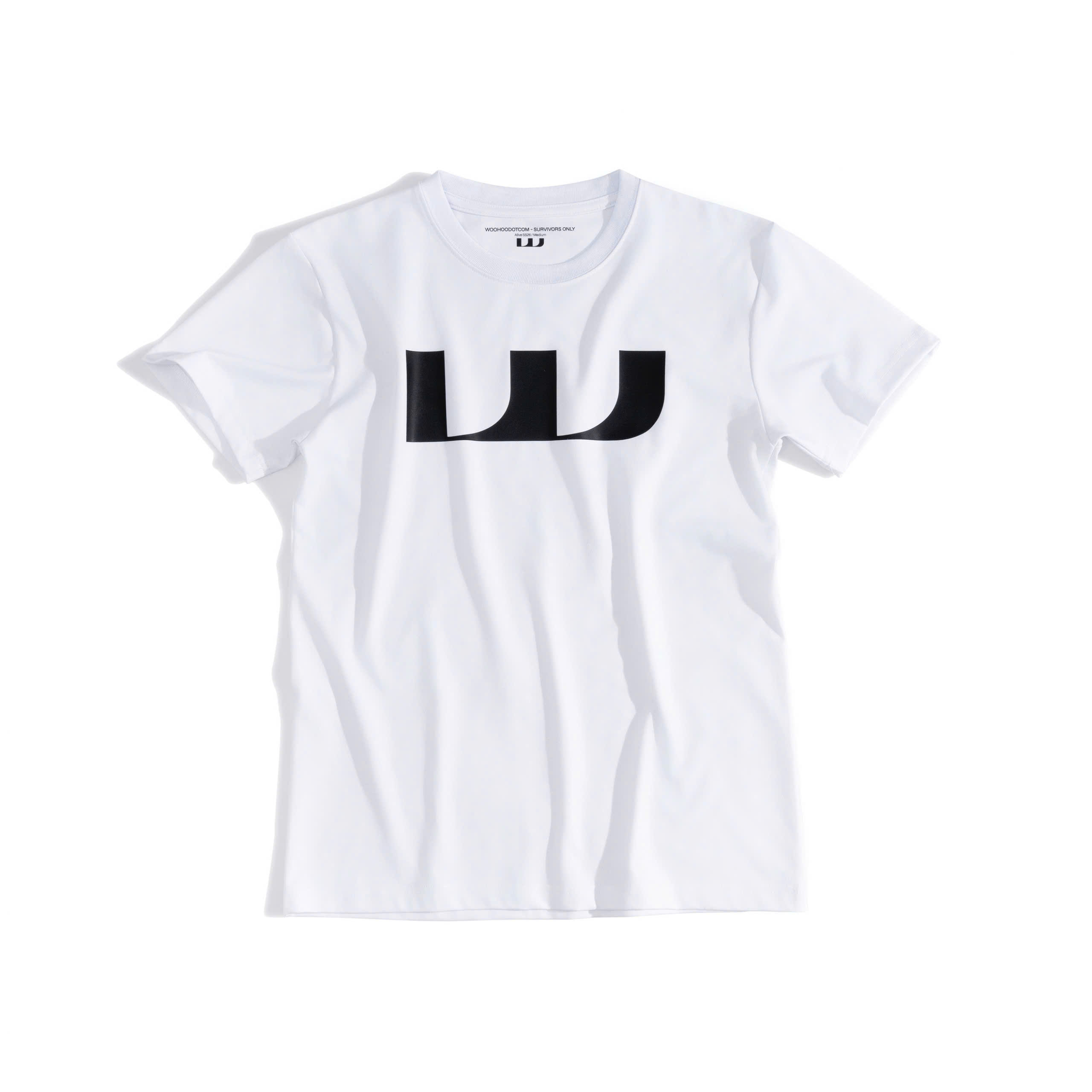 WHDC NEW ICONIC FITTED TEE IN WHITE / BLACK