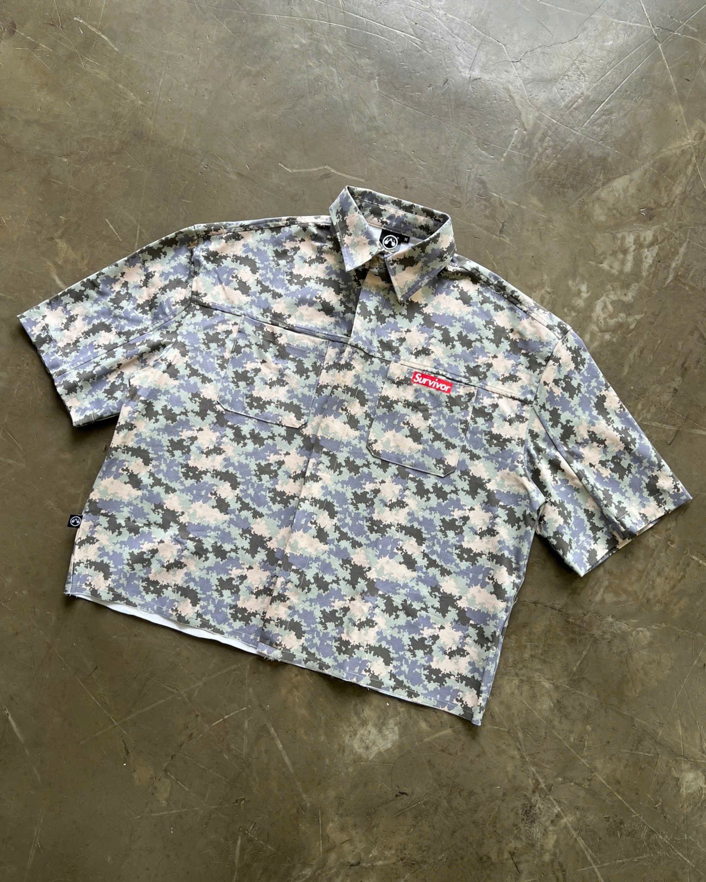 WHDC SRVIVR DIGITAL CAMO BOXY SHIRT