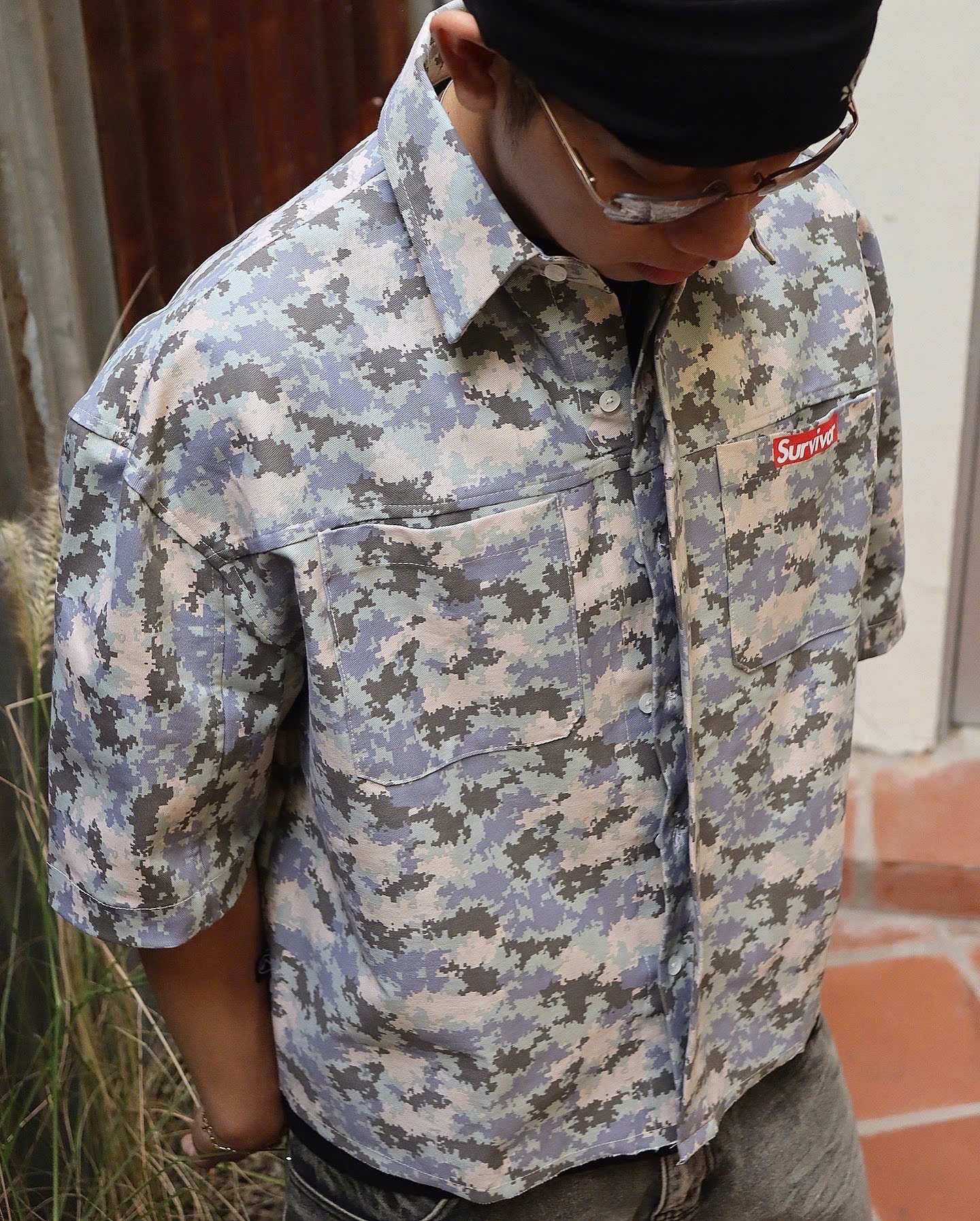 WHDC SRVIVR DIGITAL CAMO BOXY SHIRT