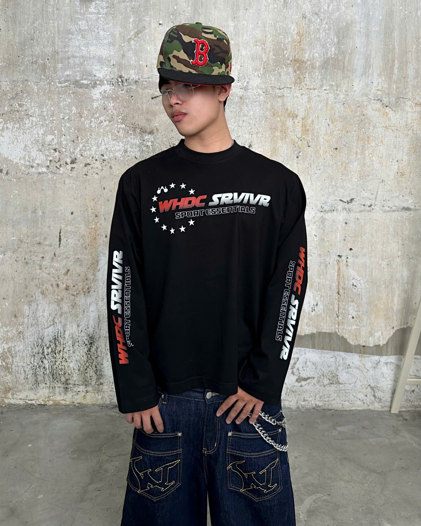 WHDC SRVIVR SPORT LONGSLEEVE IN BLACK