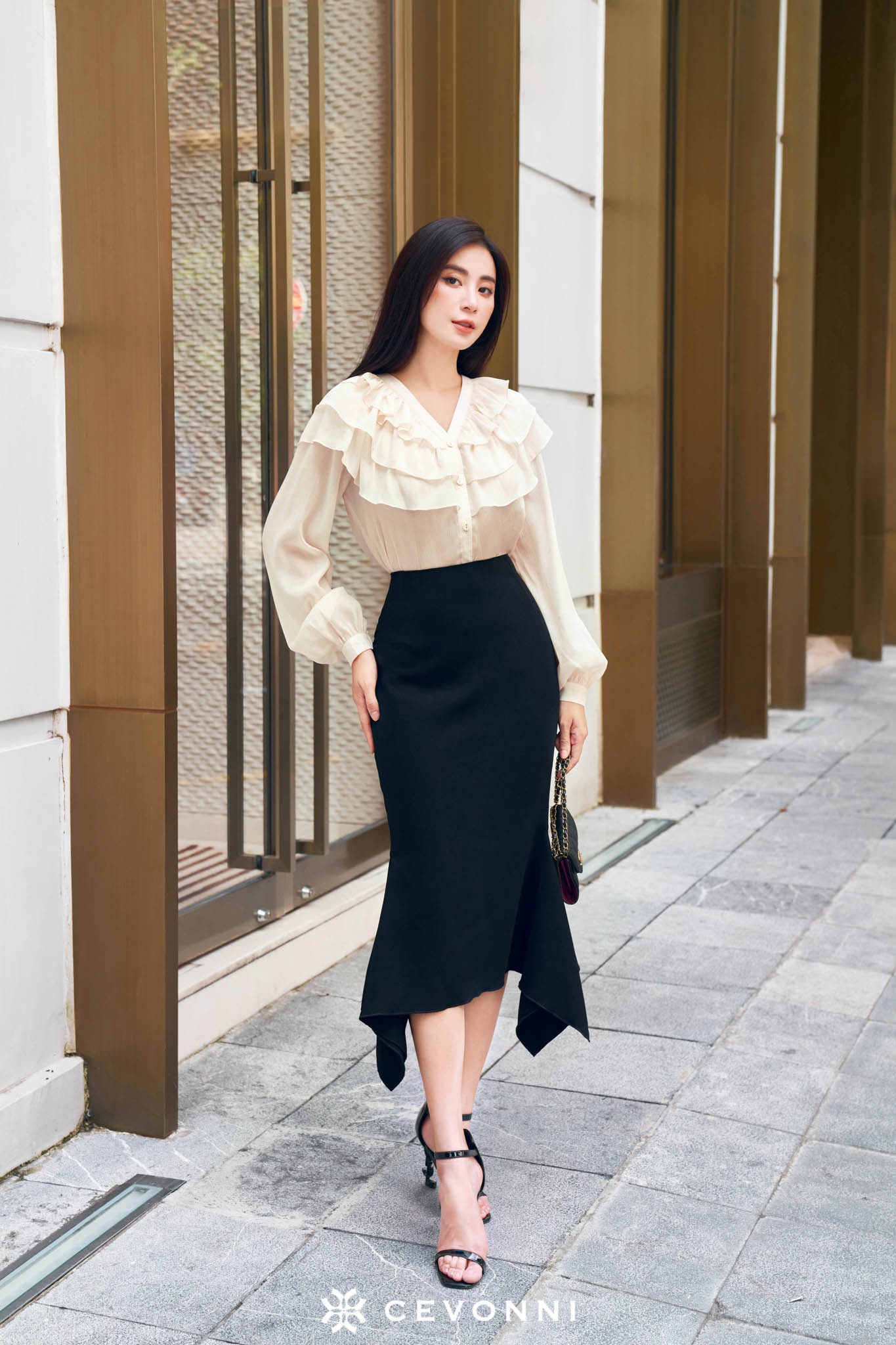 Chân váy đuôi cá dáng dài màu đen phong cách Hàn Quốc tôn dáng cực đỉnh |  Shopee Việt Nam
