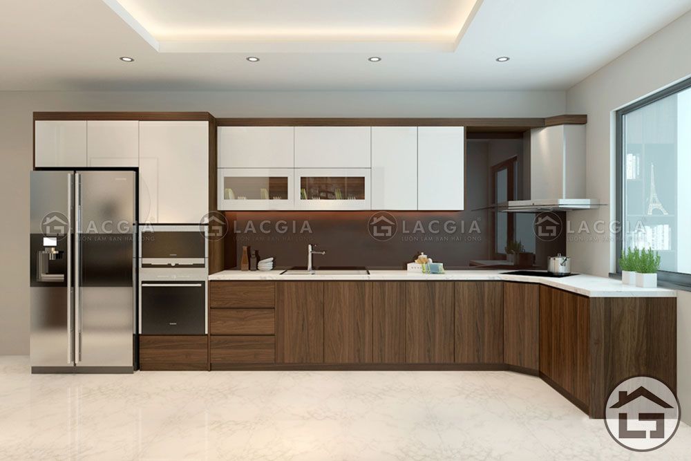 TỦ BẾP GỖ ĐẸP TB03